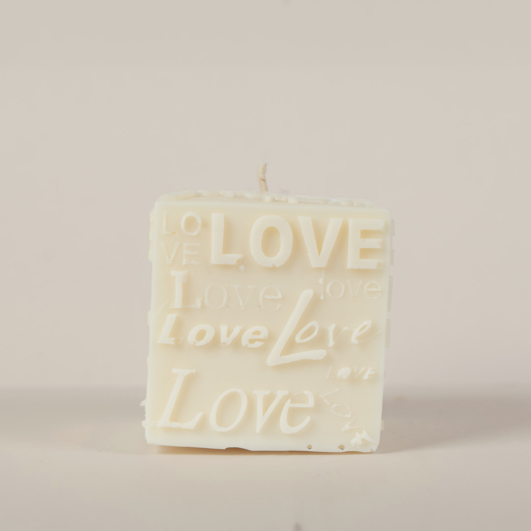 Love Würfel Kerze