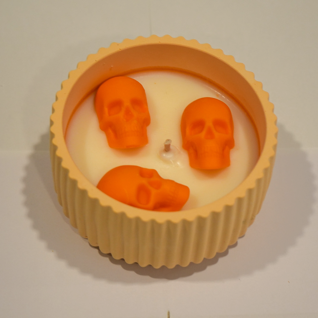 Totenkopf Duftkerze