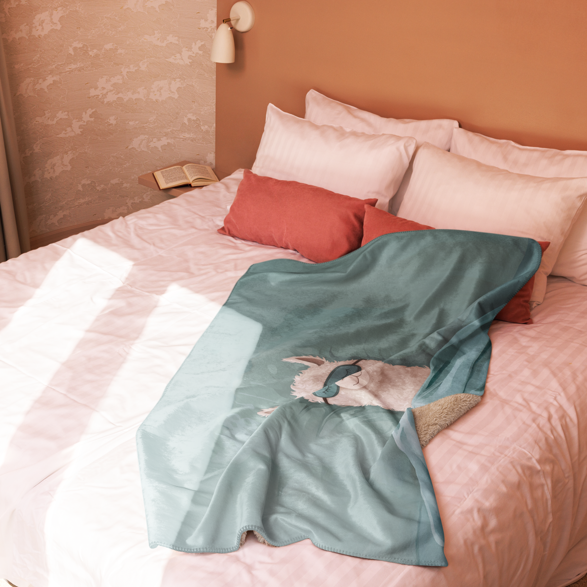 Premium Sherpa Decke - Sleepy Alpaka