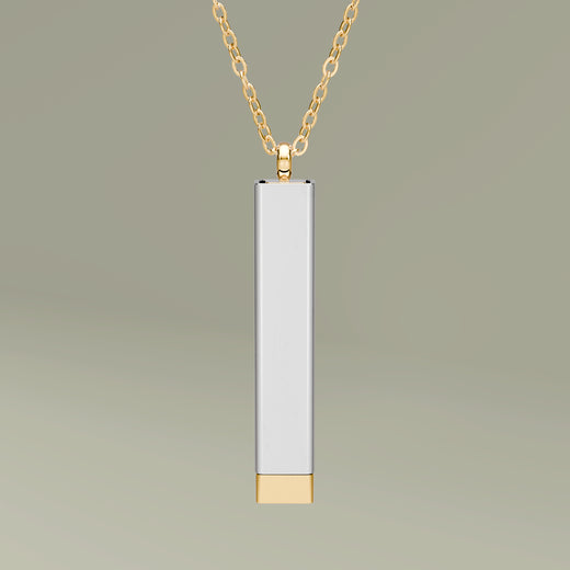 Versteckte Botschaft Halskette – Personalisierbare Bar-Kette mit Gravur