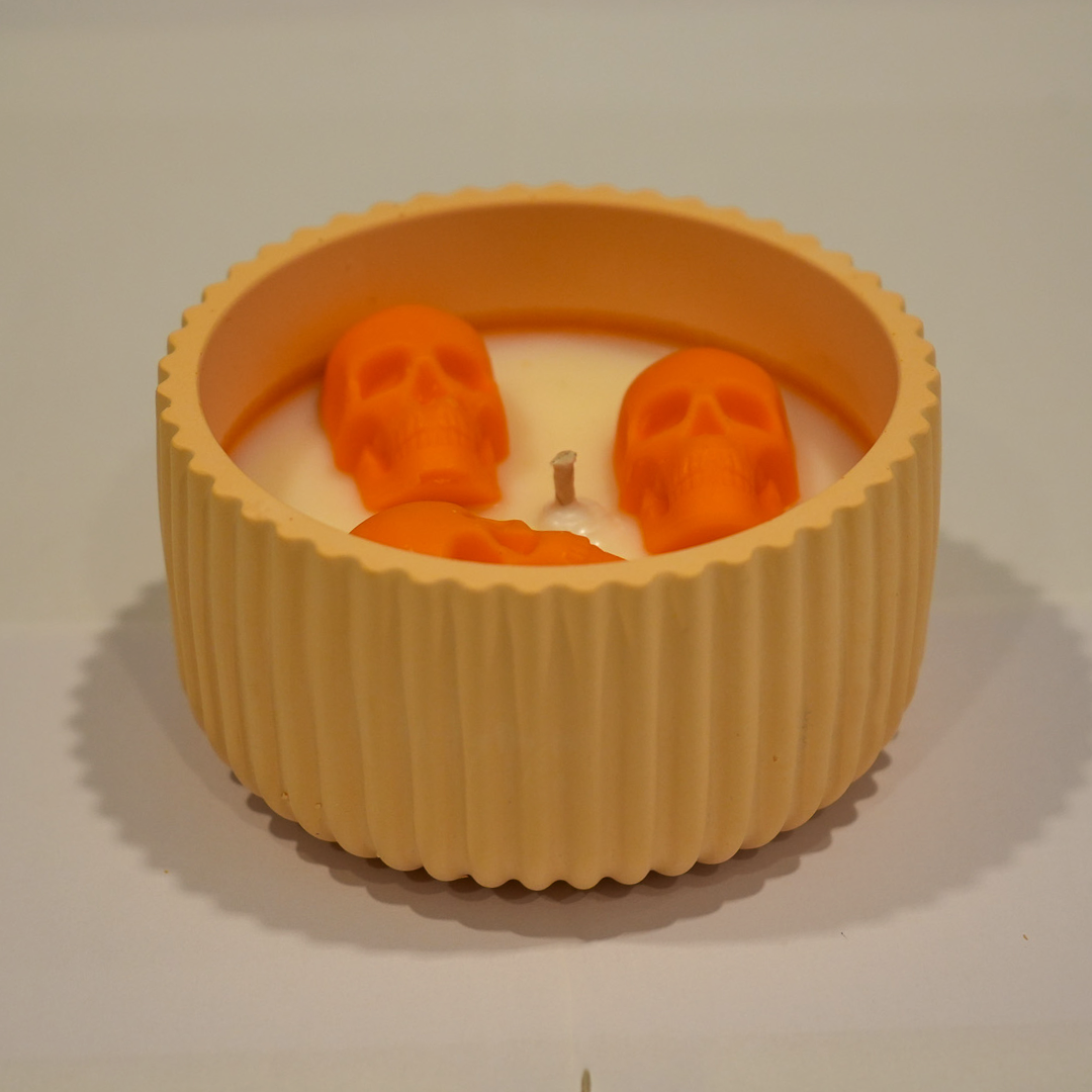 Totenkopf Duftkerze
